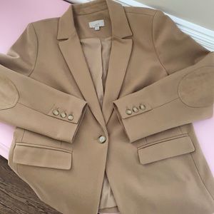 Loft camel jacket with elbow patches, 12P